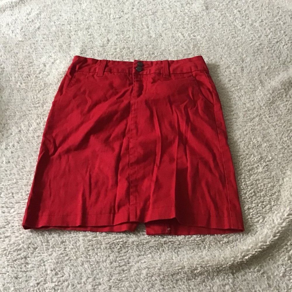 Dickies Red Skirt